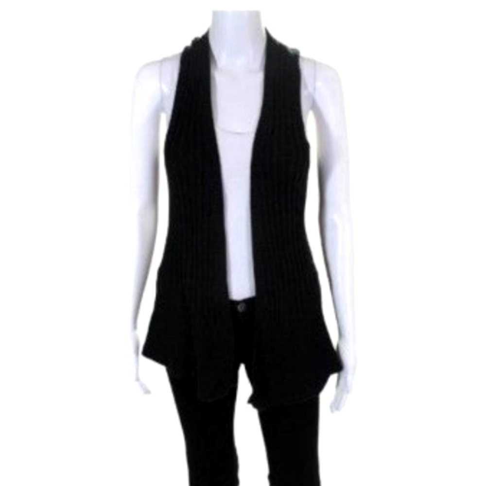 Women's Black Knit sleeveless Cardigan 🖤